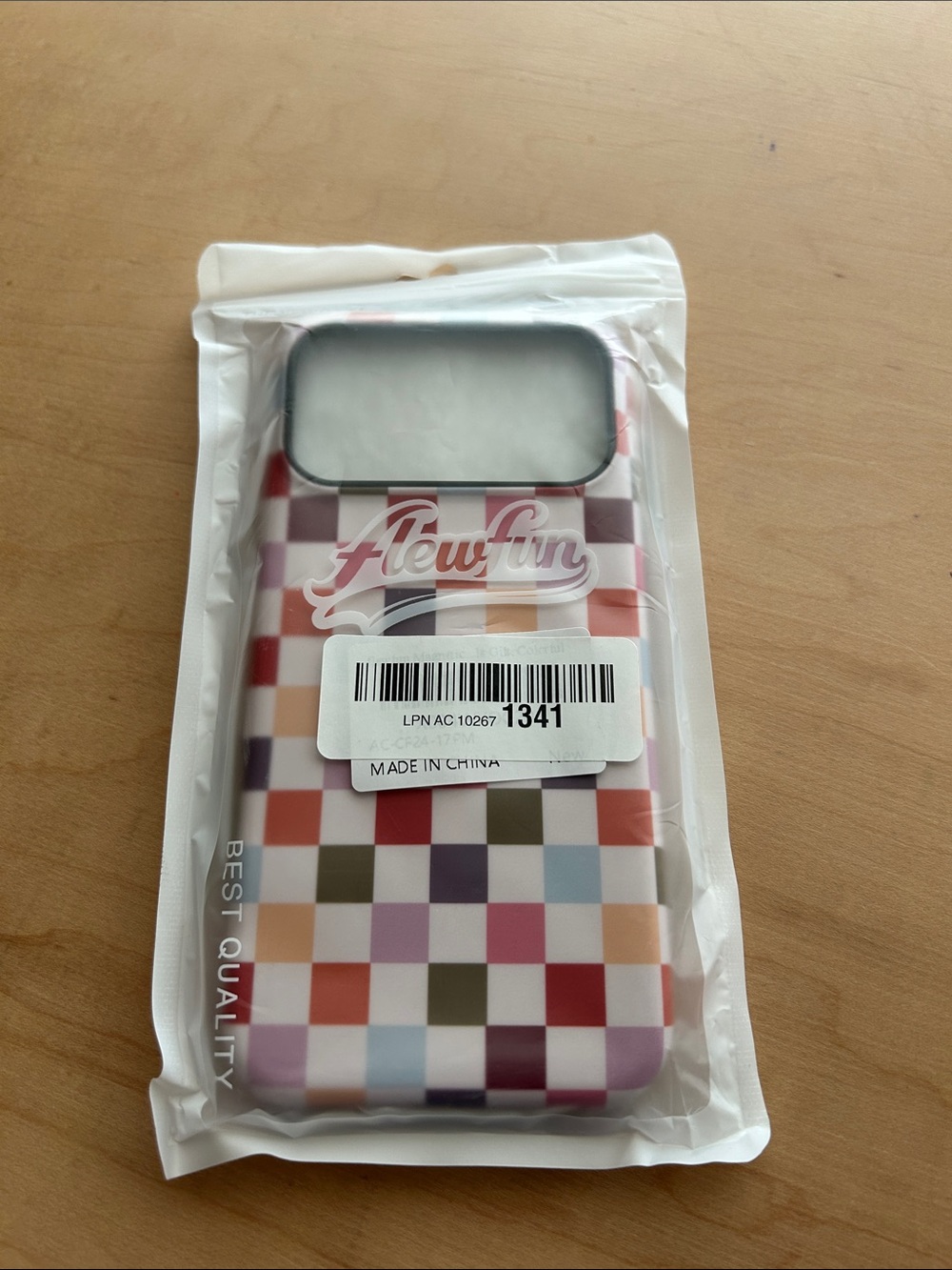 Multicolor Checkered Phone Case - 17 pro max
